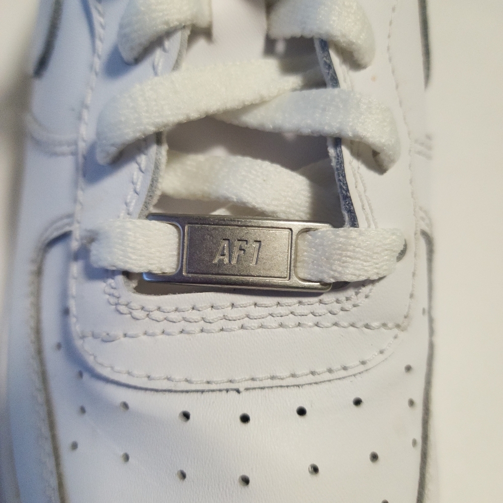 Nike Air Force 1 Low White Casual Shoes, Y7 Women 8.5 Men 7 - Picture 11 of 13